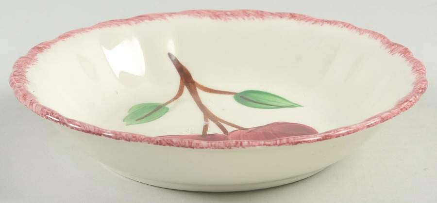 Red Apple Fruit/Dessert (Sauce) Bowl by Blue Ridge Southern Pottery-1