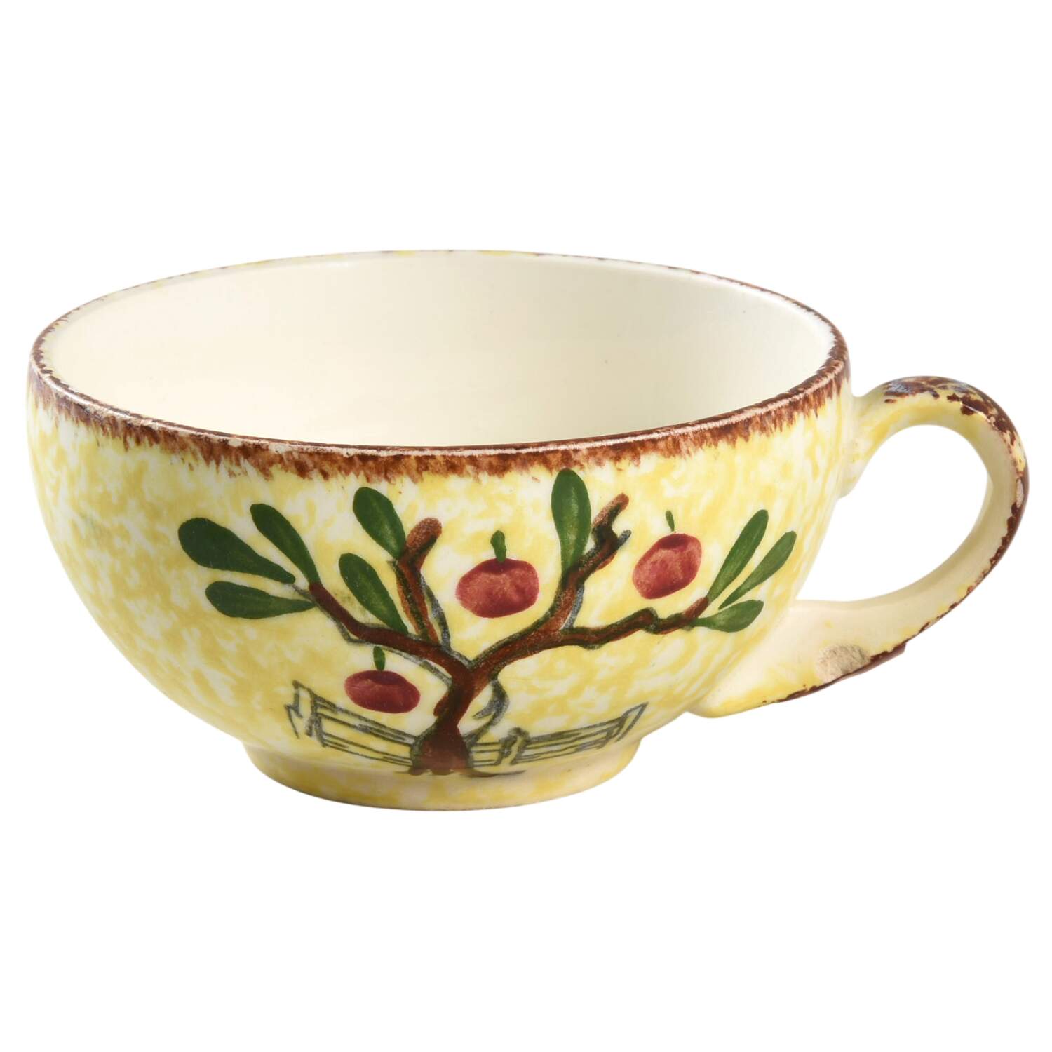 Red Barn Flat Cup by Blue Ridge Southern Pottery-1