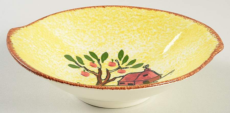 Red Barn Lugged Cereal Bowl by Blue Ridge Southern Pottery-1