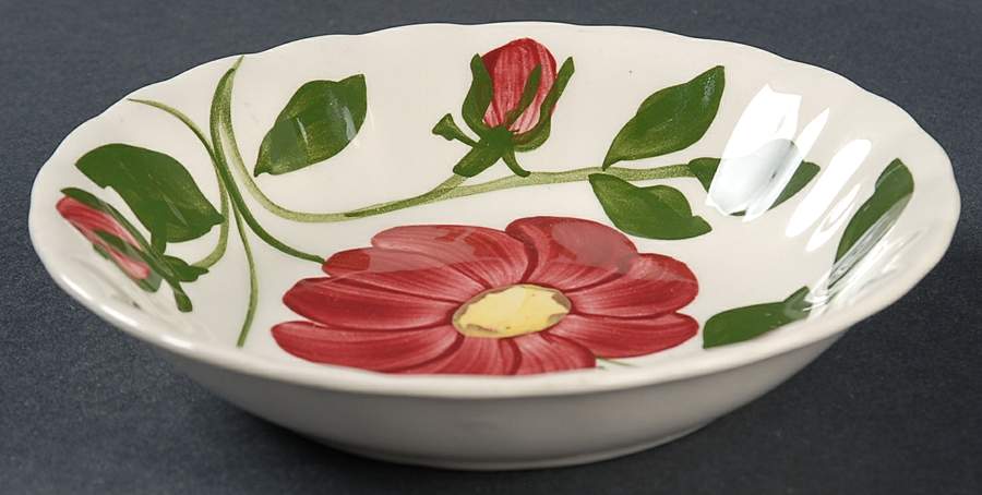 Red Nocturne Variant (Colonial) Fruit/Dessert (Sauce) Bowl by Blue Ridge Southern Pottery-1