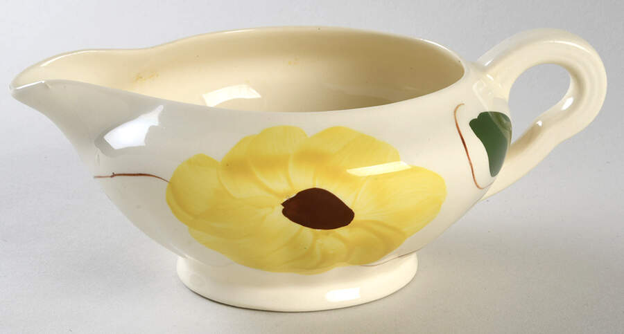 Ridge Daisy Gravy Boat by Blue Ridge Southern Pottery-1