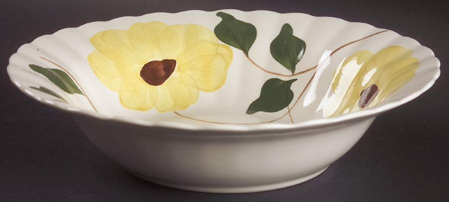 Ridge Daisy 9" Round Vegetable Bowl by Blue Ridge Southern Pottery-1