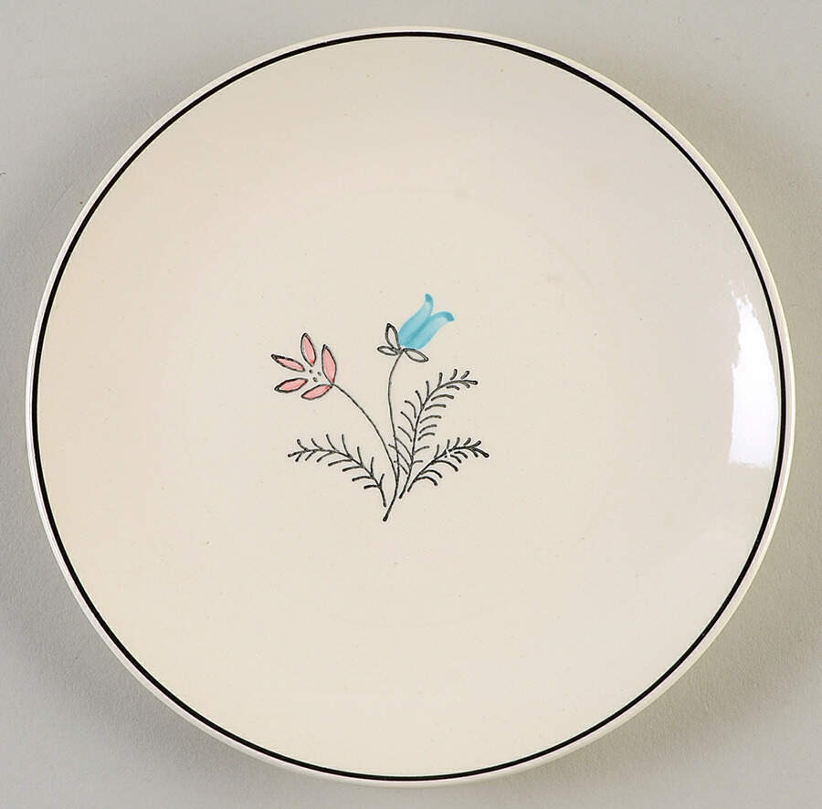 Rock Garden Bread & Butter Plate by Blue Ridge Southern Pottery-1