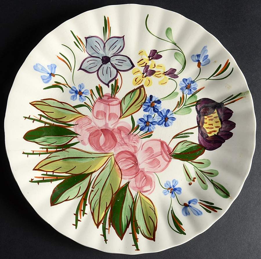 Rose Hill Dinner Plate by Blue Ridge Southern Pottery-1