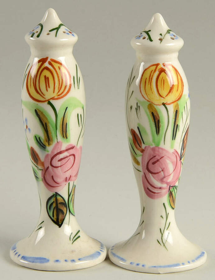Rose Marie Salt & Pepper Set by Blue Ridge Southern Pottery-1