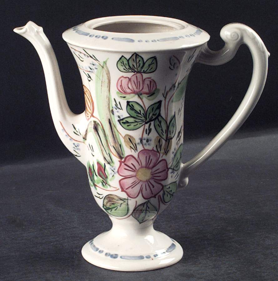 Rose Marie Chocolate Pot No Lid by Blue Ridge Southern Pottery-1