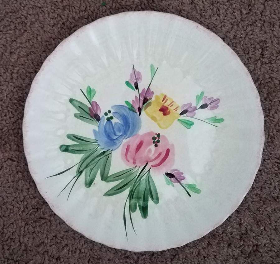 Rosette Dinner Plate by Blue Ridge Southern Pottery-1