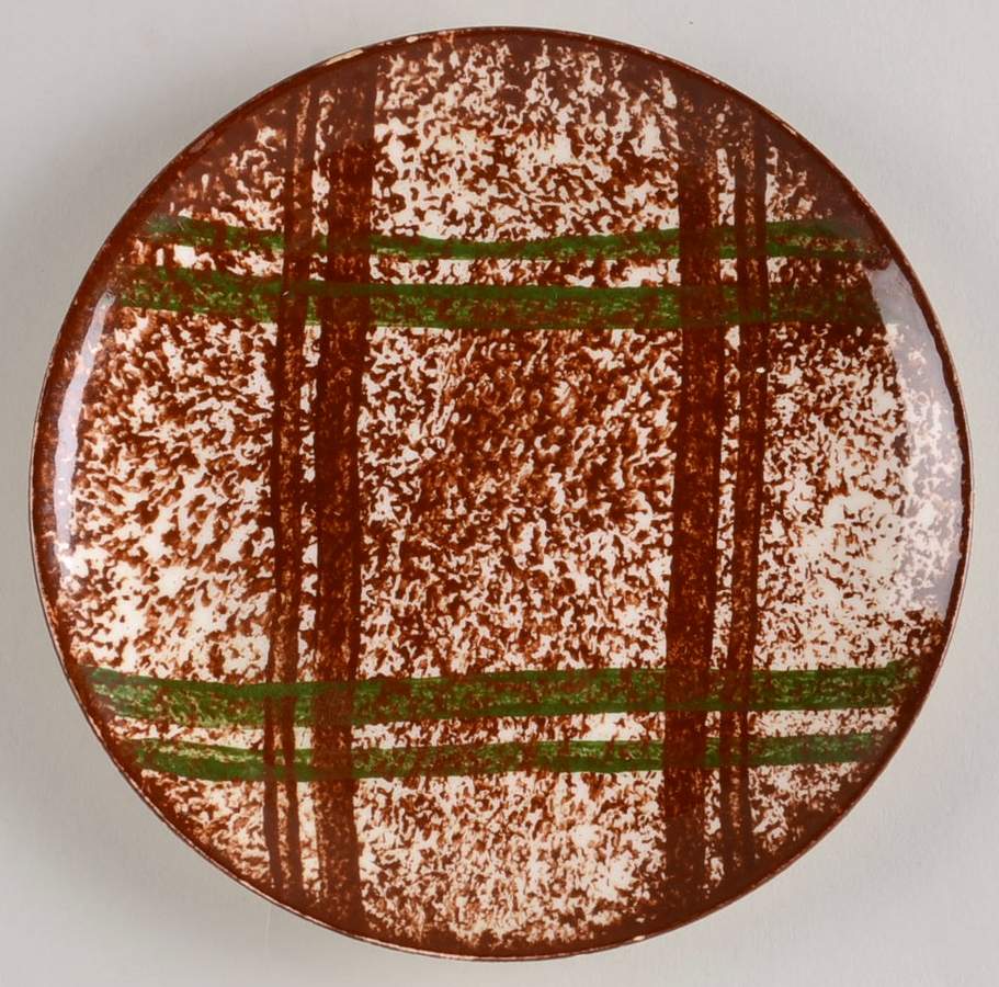 Rustic Plaid Bread & Butter Plate by Blue Ridge Southern Pottery-1