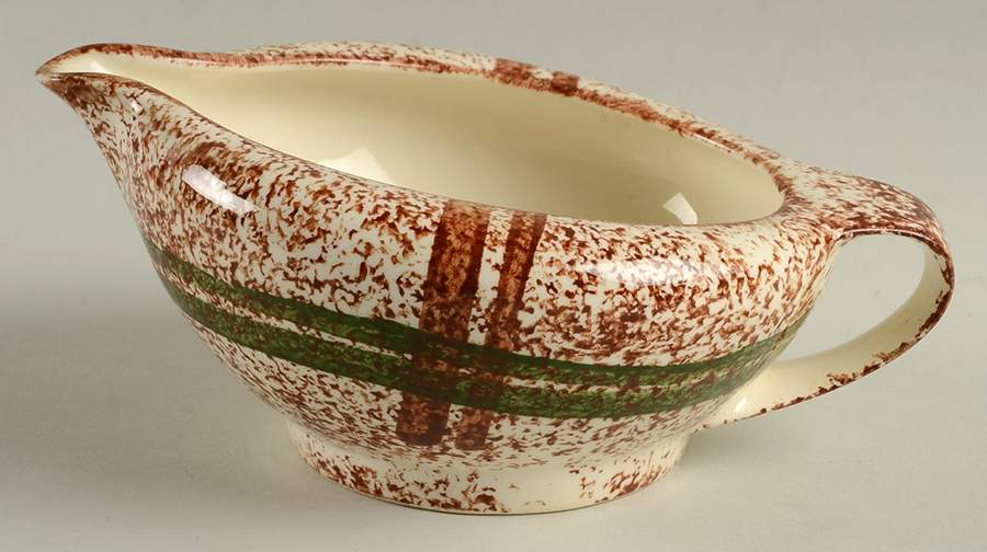 Rustic Plaid Gravy Boat by Blue Ridge Southern Pottery-1