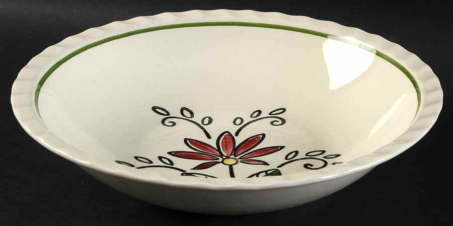 Sampler 9" Round Vegetable Bowl by Blue Ridge Southern Pottery-1