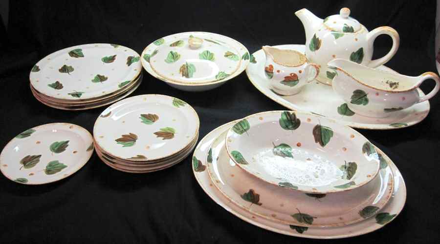 Scattered Leaves Teapot & Lid by Blue Ridge Southern Pottery-1