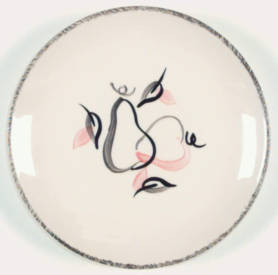 Shadow Fruit Bread & Butter Plate by Blue Ridge Southern Pottery-1
