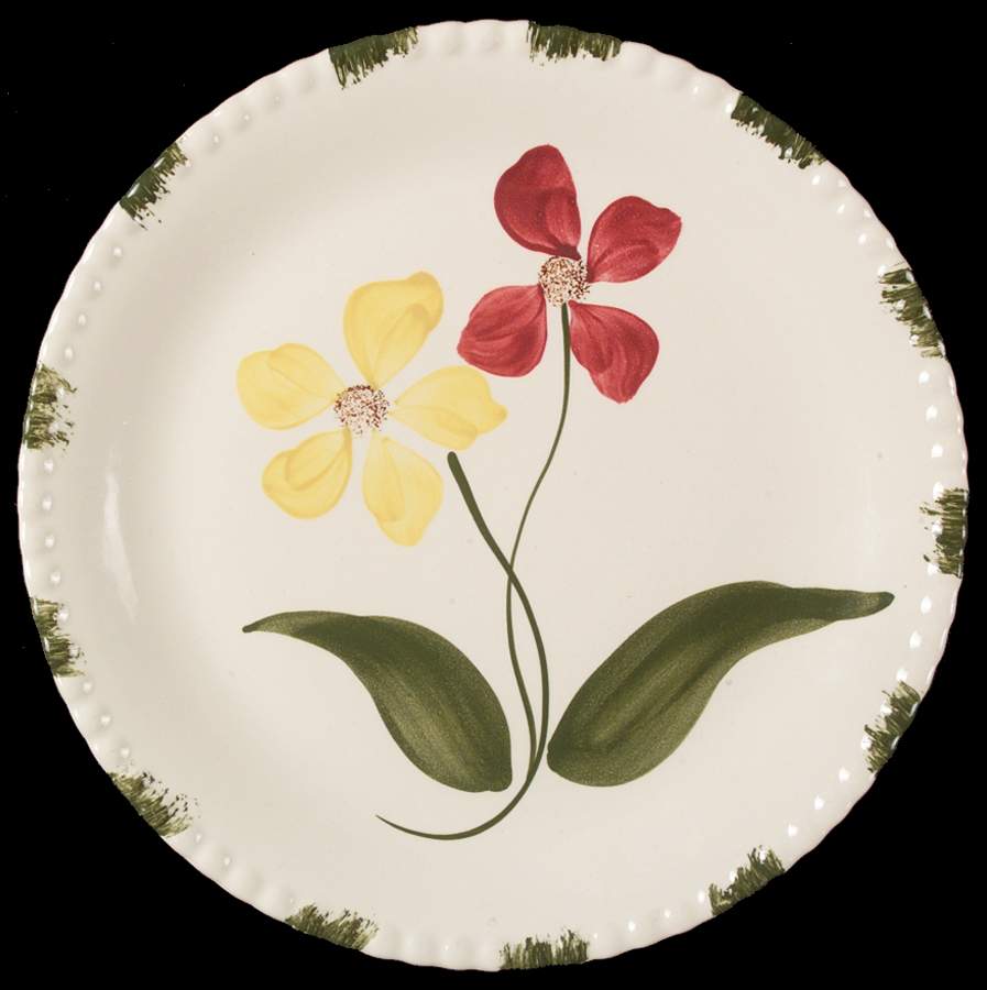 Showgirl Dinner Plate by Blue Ridge Southern Pottery-1