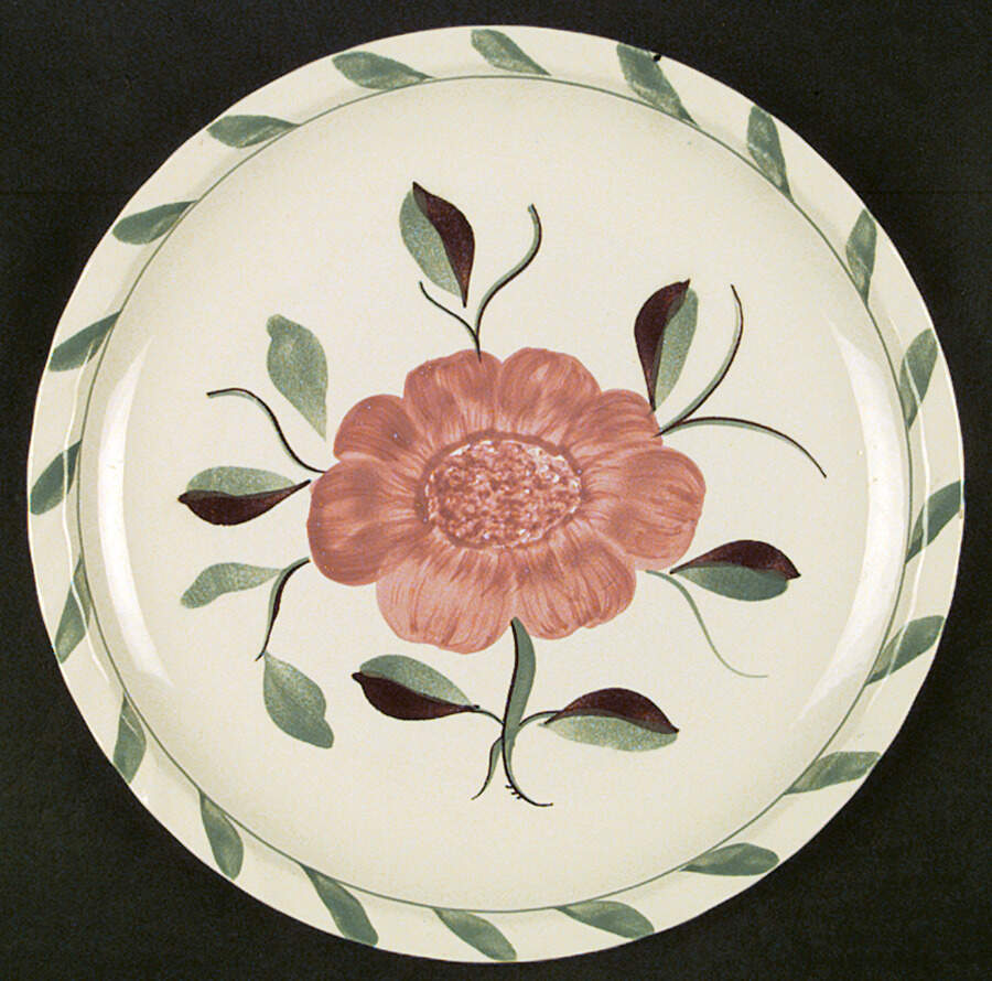 Southern Camellia Dinner Plate by Blue Ridge Southern Pottery-1