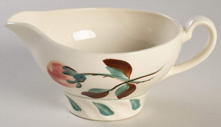 Southern Camellia Creamer by Blue Ridge Southern Pottery-1