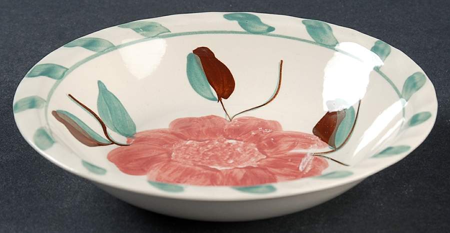 Southern Camellia Fruit/Dessert (Sauce) Bowl by Blue Ridge Southern Pottery-1