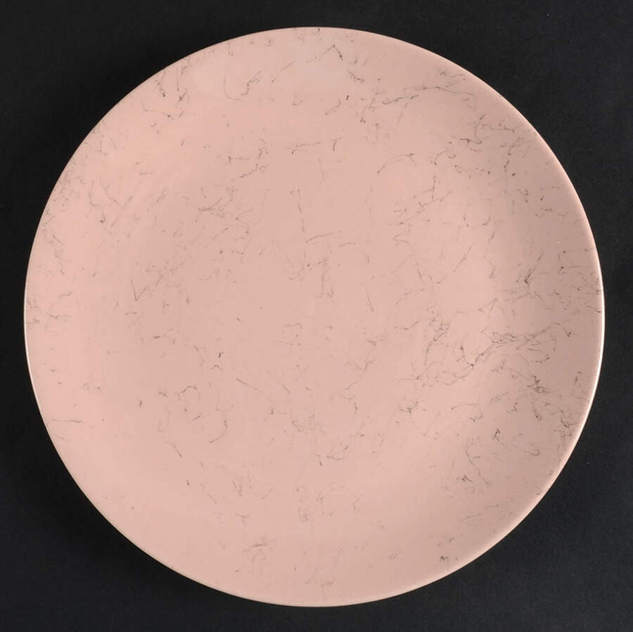 Spiderweb Pink Luncheon Plate by Blue Ridge Southern Pottery-1