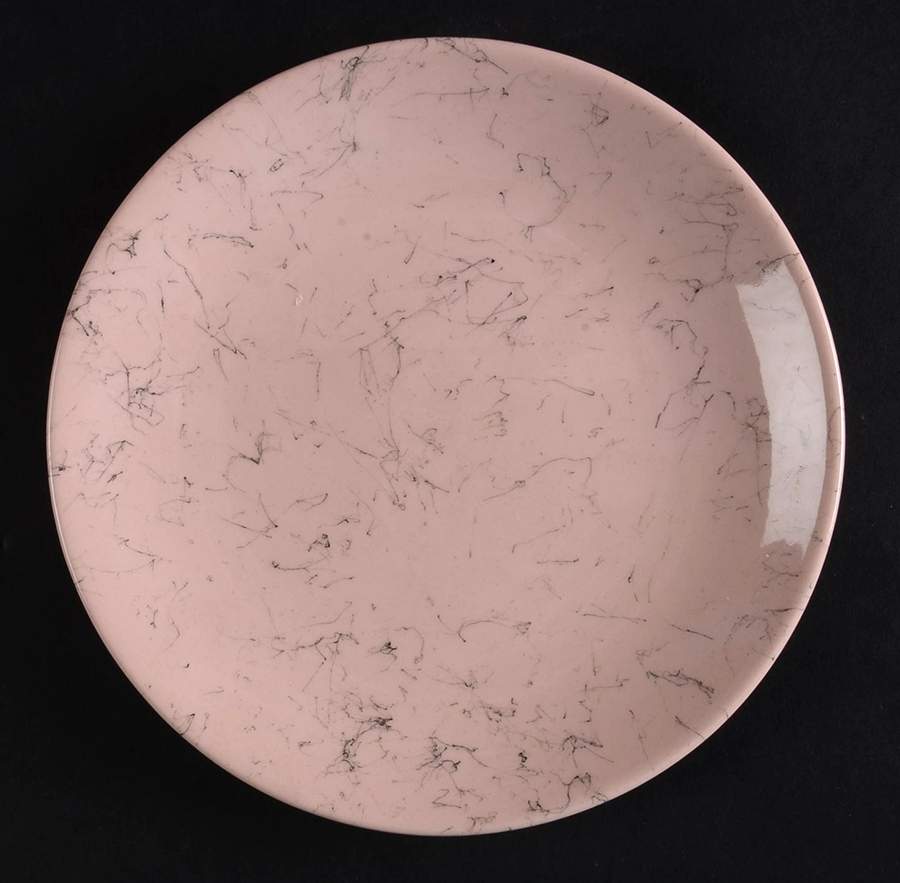 Spiderweb Pink Bread & Butter Plate by Blue Ridge Southern Pottery-1
