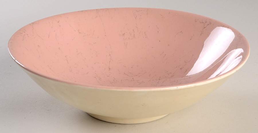 Spiderweb Pink 9" Round Vegetable Bowl by Blue Ridge Southern Pottery-1
