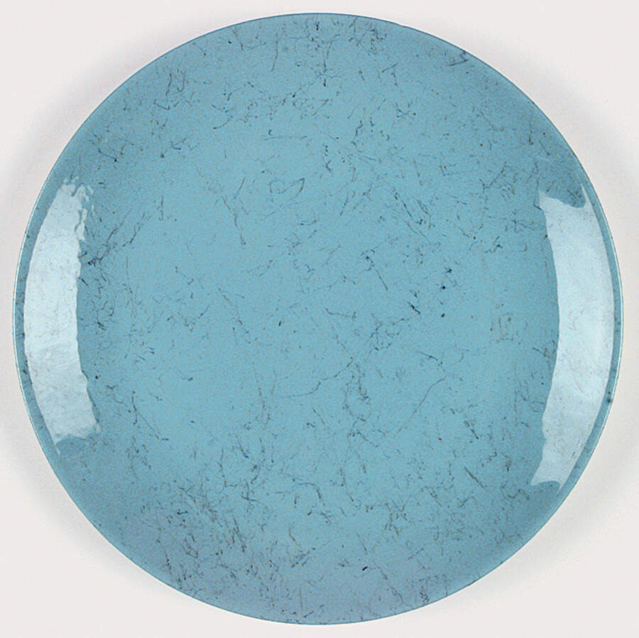 Spiderweb Blue Dinner Plate by Blue Ridge Southern Pottery-1