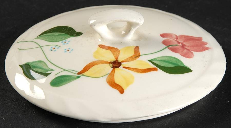 Spring Morning Lid for Sugar Bowl by Blue Ridge Southern Pottery-1