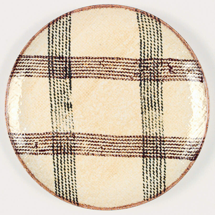 Stencil Luncheon Plate by Blue Ridge Southern Pottery-1