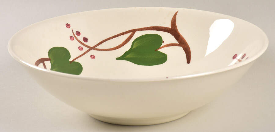 Stanhome Ivy 8" Round Vegetable Bowl by Blue Ridge Southern Pottery-1
