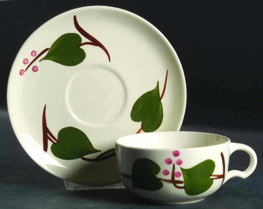 STT412 Flat Cup & Saucer Set by Stetson-1