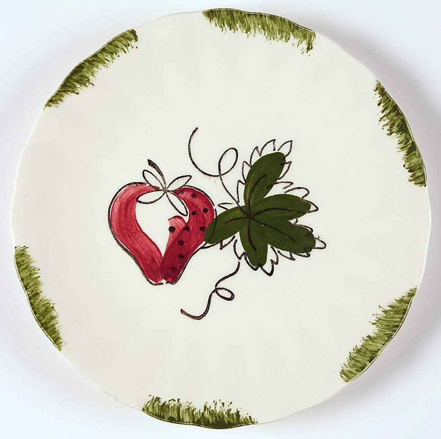 Strawberry Sundae Bread & Butter Plate by Blue Ridge Southern Pottery-1