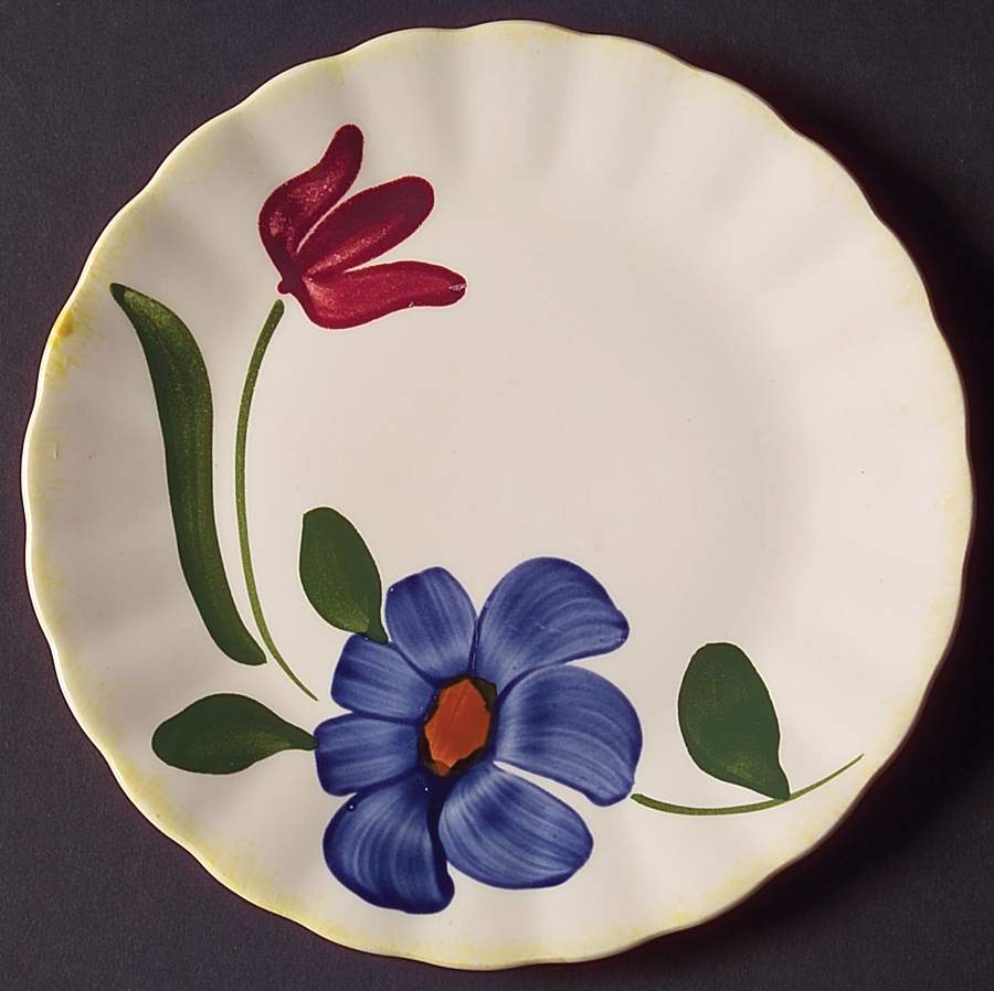 Sun Bouquet Dessert/Pie Plate by Blue Ridge Southern Pottery-1