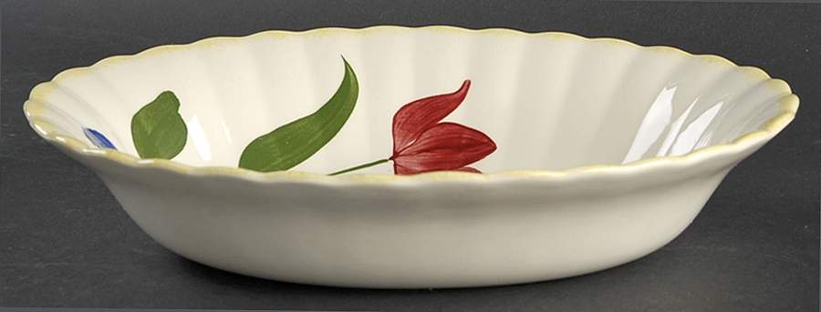 Sun Bouquet 9" Oval Vegetable Bowl by Blue Ridge Southern Pottery-1