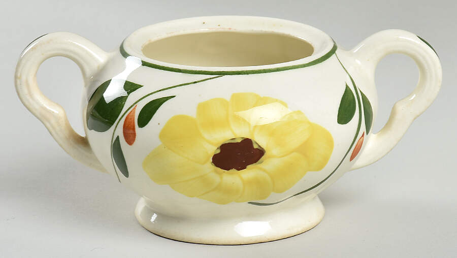 Sunbright Sugar Bowl No Lid by Blue Ridge Southern Pottery-1