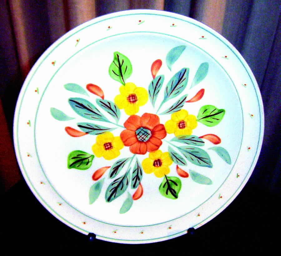 Sundrops Dinner Plate by Blue Ridge Southern Pottery-1