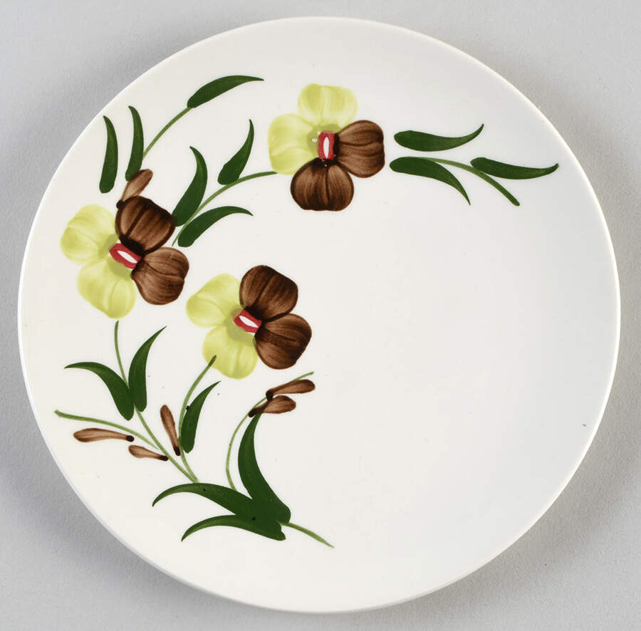 Sunny Spray Salad Plate by Blue Ridge Southern Pottery-1