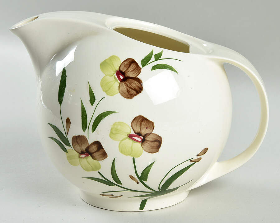 Sunny Spray Teapot No Lid by Blue Ridge Southern Pottery-1