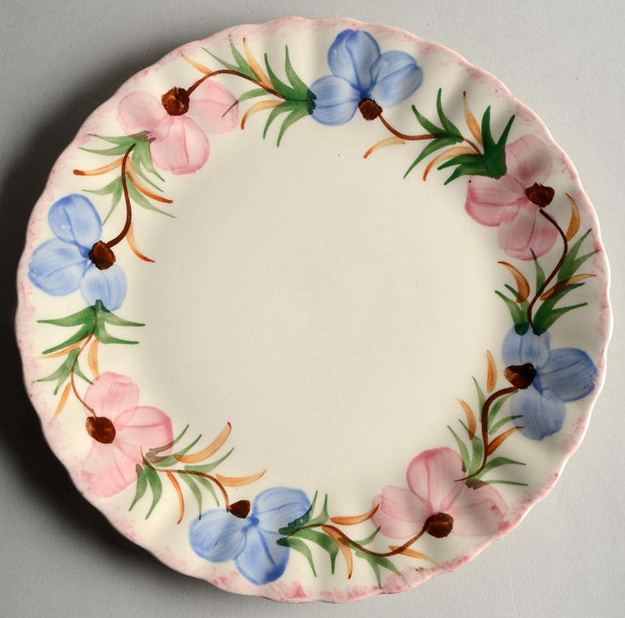 Sweet Pea Luncheon Plate by Blue Ridge Southern Pottery-1