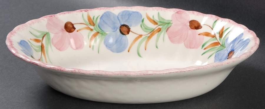 Sweet Pea 9" Oval Vegetable Bowl by Blue Ridge Southern Pottery-1