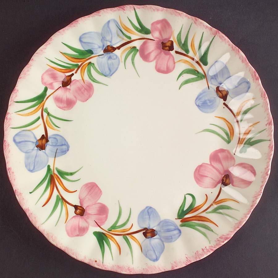 Sweet Pea Dinner Plate by Blue Ridge Southern Pottery-1