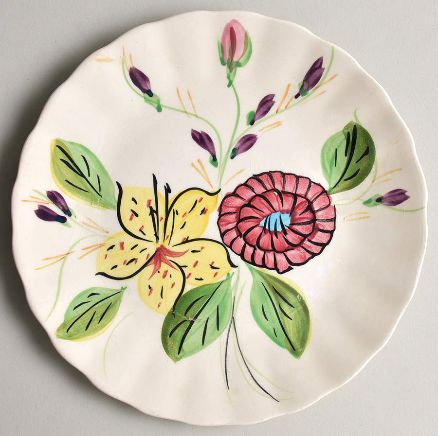 Tiger Lily Dessert/Pie Plate by Blue Ridge Southern Pottery-1