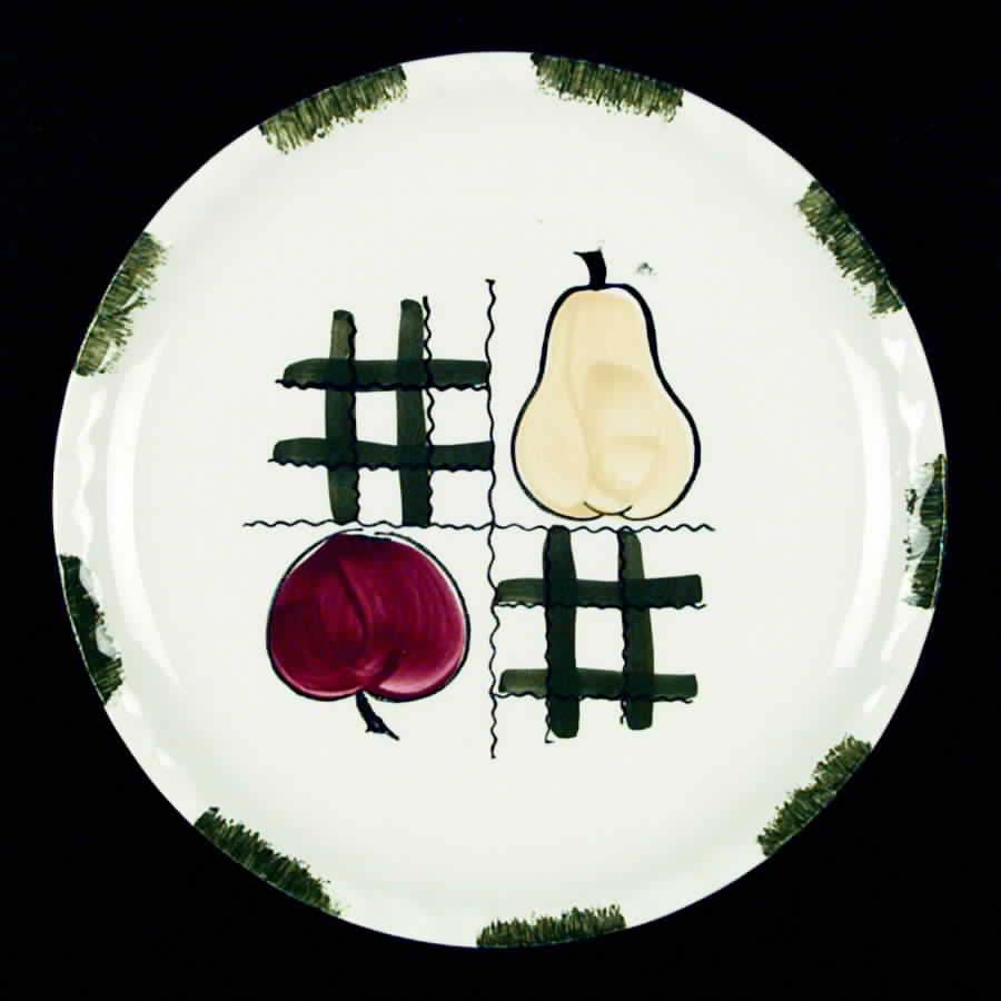Tick Tack Luncheon Plate by Blue Ridge Southern Pottery-1