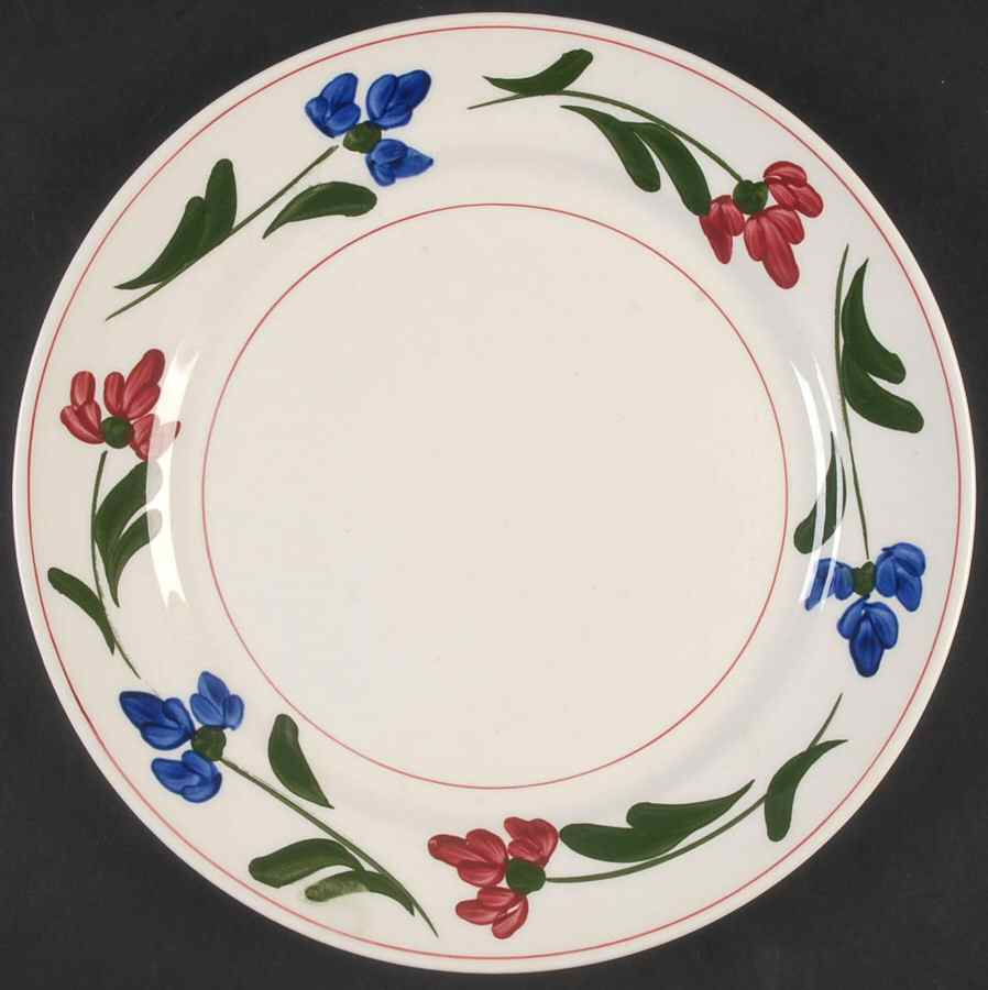 Tumbling Petals Luncheon Plate by Blue Ridge Southern Pottery-1