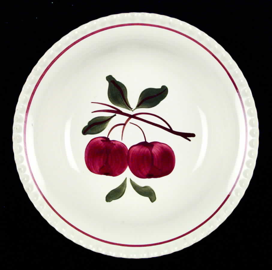 Twin Apples 9" Round Vegetable Bowl by Blue Ridge Southern Pottery-1