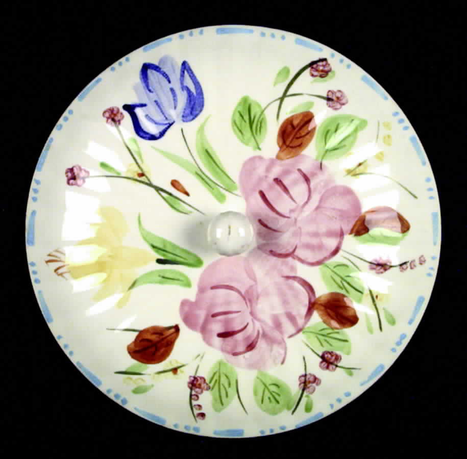 Waltz Time Lid for Round Vegetable by Blue Ridge Southern Pottery-1