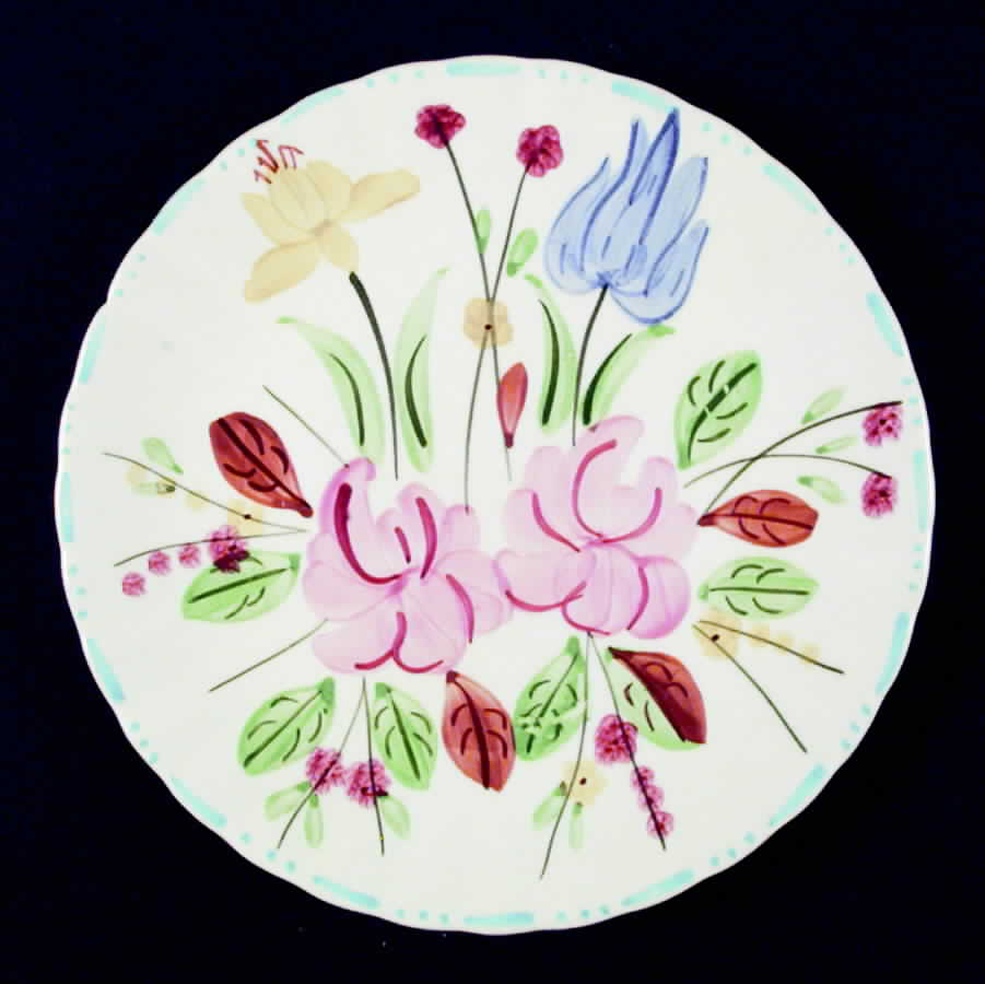 Waltz Time Dinner Plate by Blue Ridge Southern Pottery-1