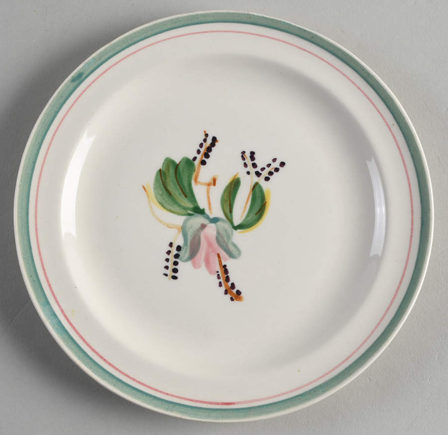 Waterlily Salad Plate by Blue Ridge Southern Pottery-1
