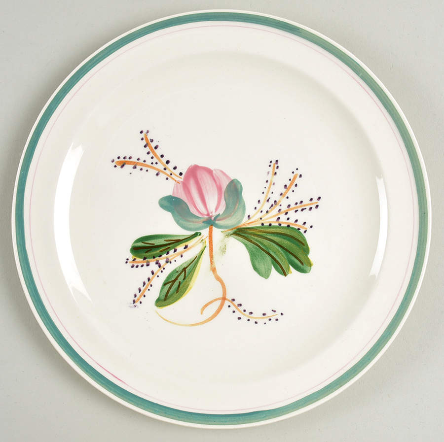 Waterlily Luncheon Plate by Blue Ridge Southern Pottery-1
