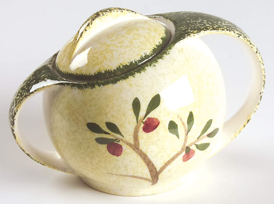 Weathervane Sugar Bowl & Lid by Blue Ridge Southern Pottery-1