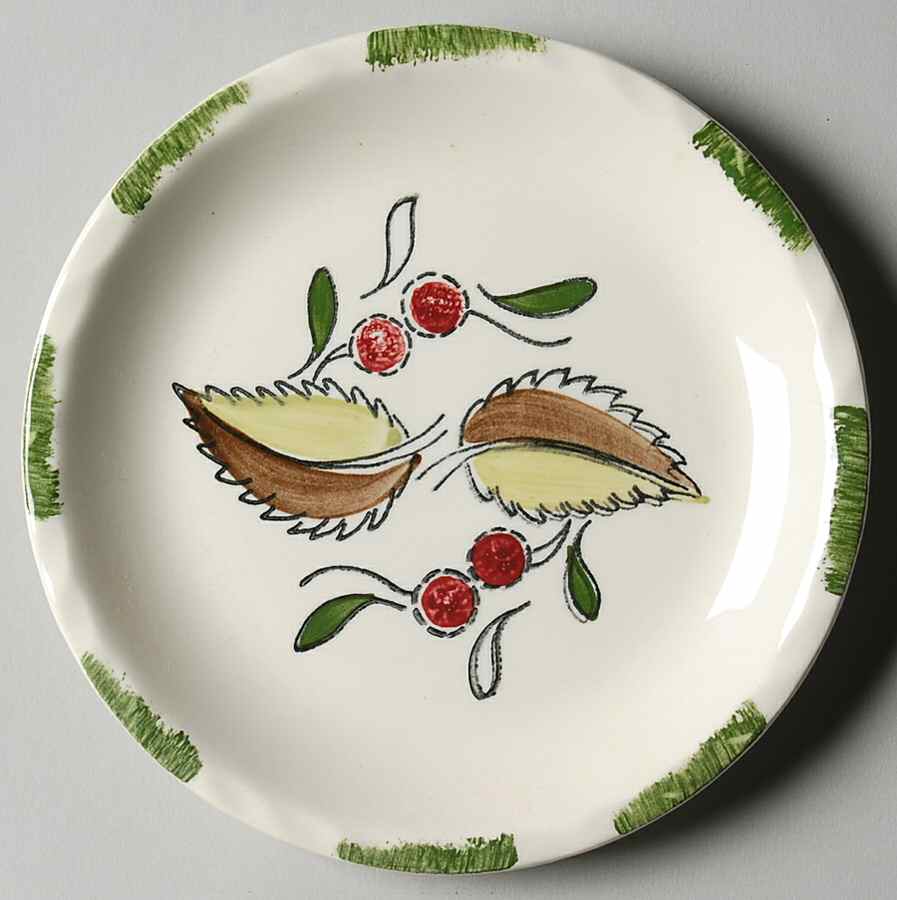 Wild Cherry 3 Bread & Butter Plate by Blue Ridge Southern Pottery-1