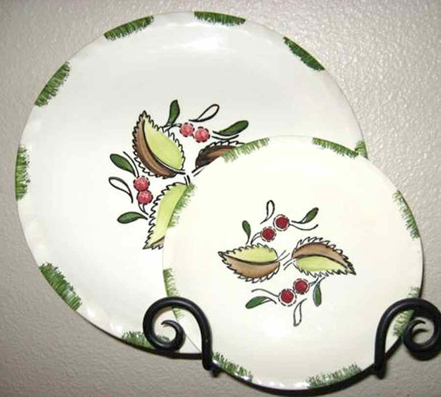Wild Cherry 3 Salad Plate by Blue Ridge Southern Pottery-1