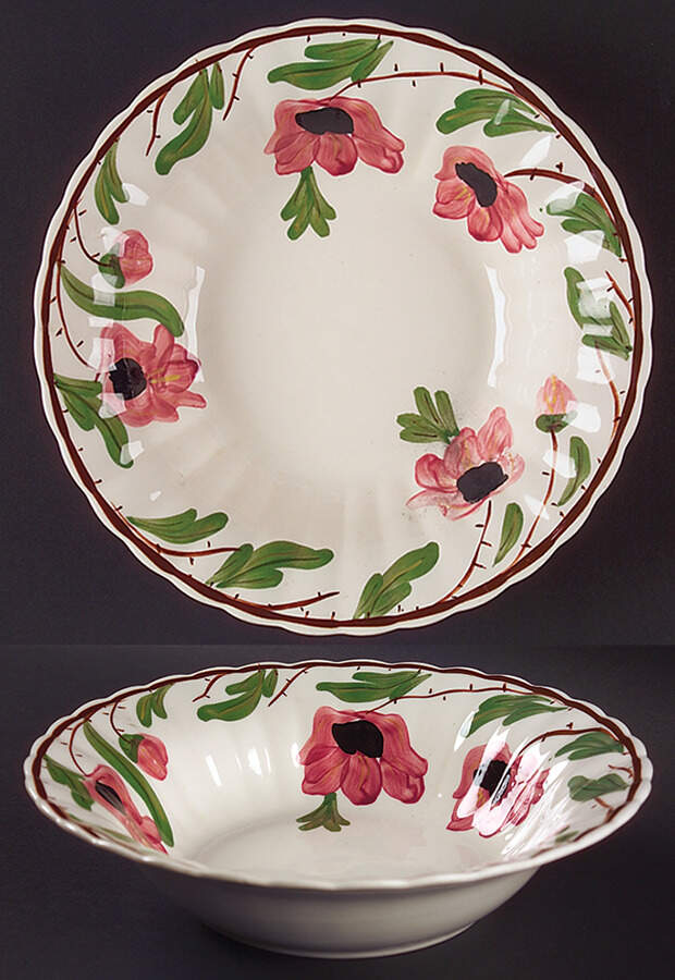 Wild Irish Rose 9" Round Vegetable Bowl by Blue Ridge Southern Pottery-1
